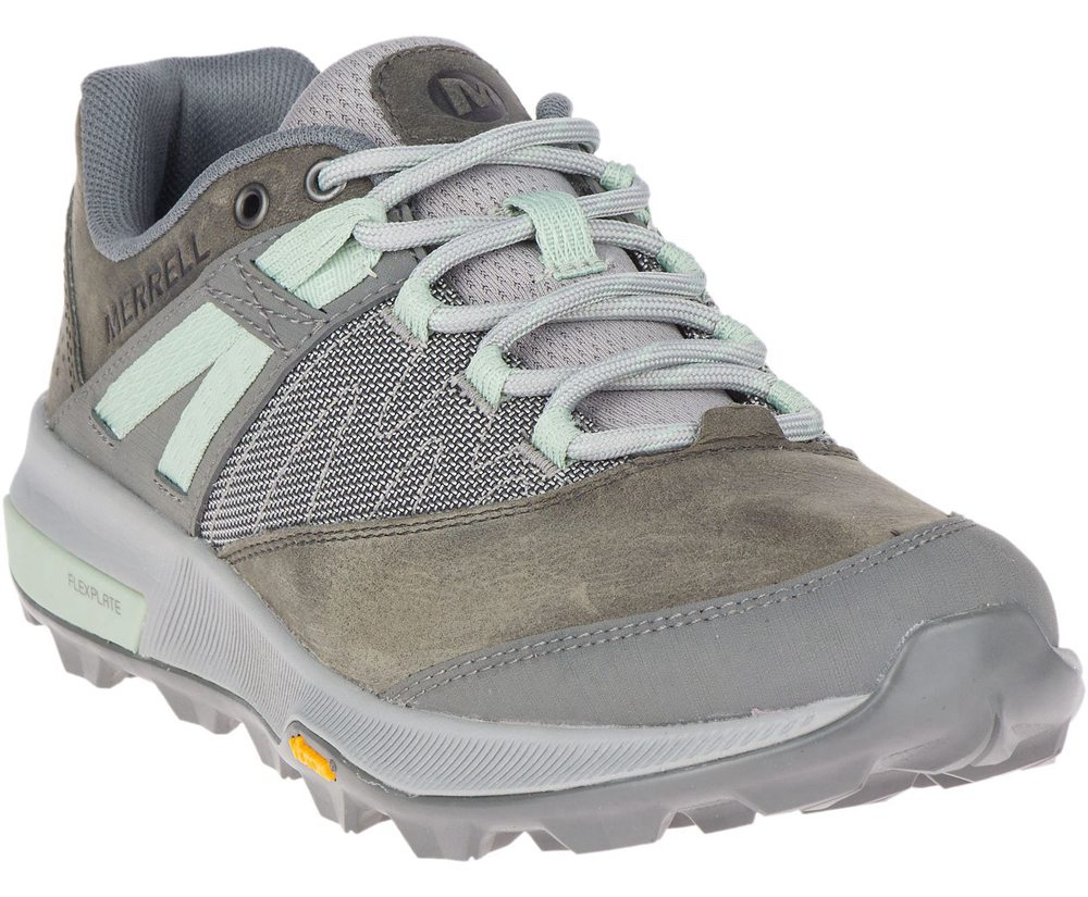 Merrell Hiking Shoes Grey - Zion - Womens 76AZPNWXM